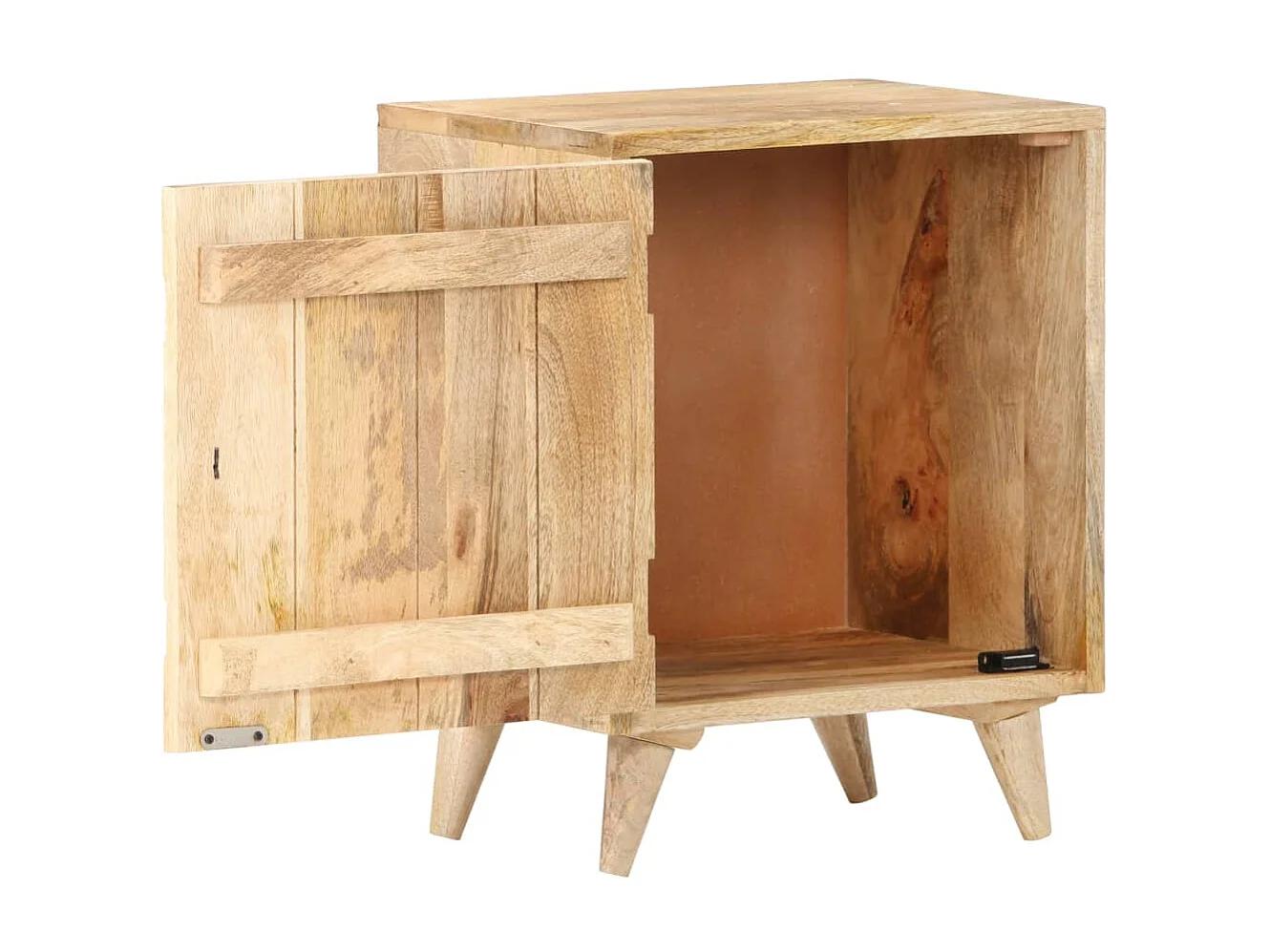 Nachtkastje bewerkt 40x30x50 cm massief mangohout