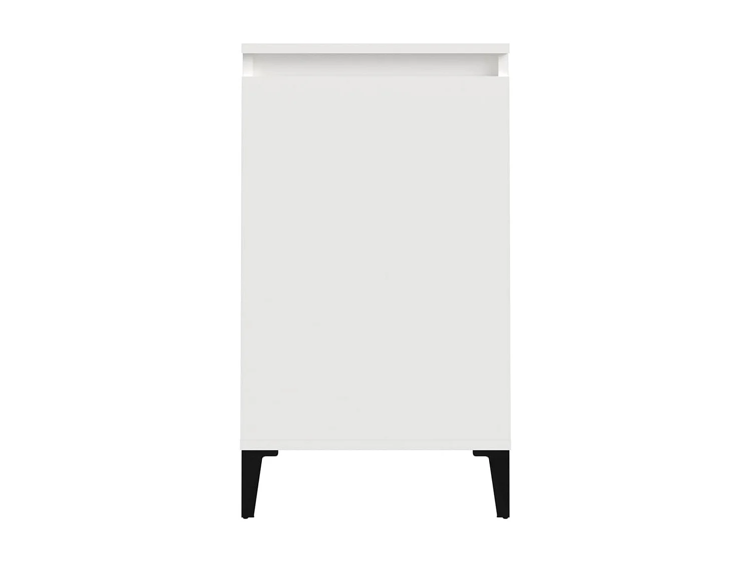 Mesa de cabeceira 40x35x70cm derivados madeira branco brilhante