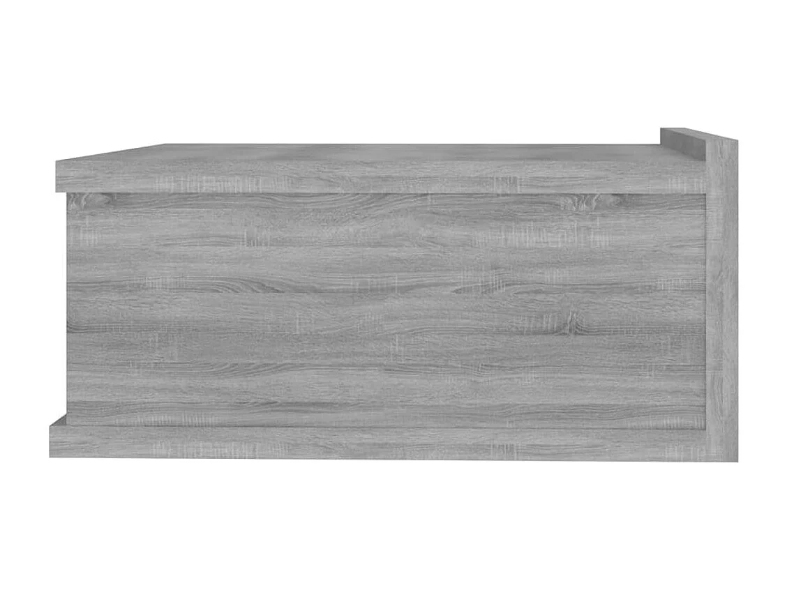 Tables de chevet flottantes 2 pièces Sonoma gris 40x30x15 cm