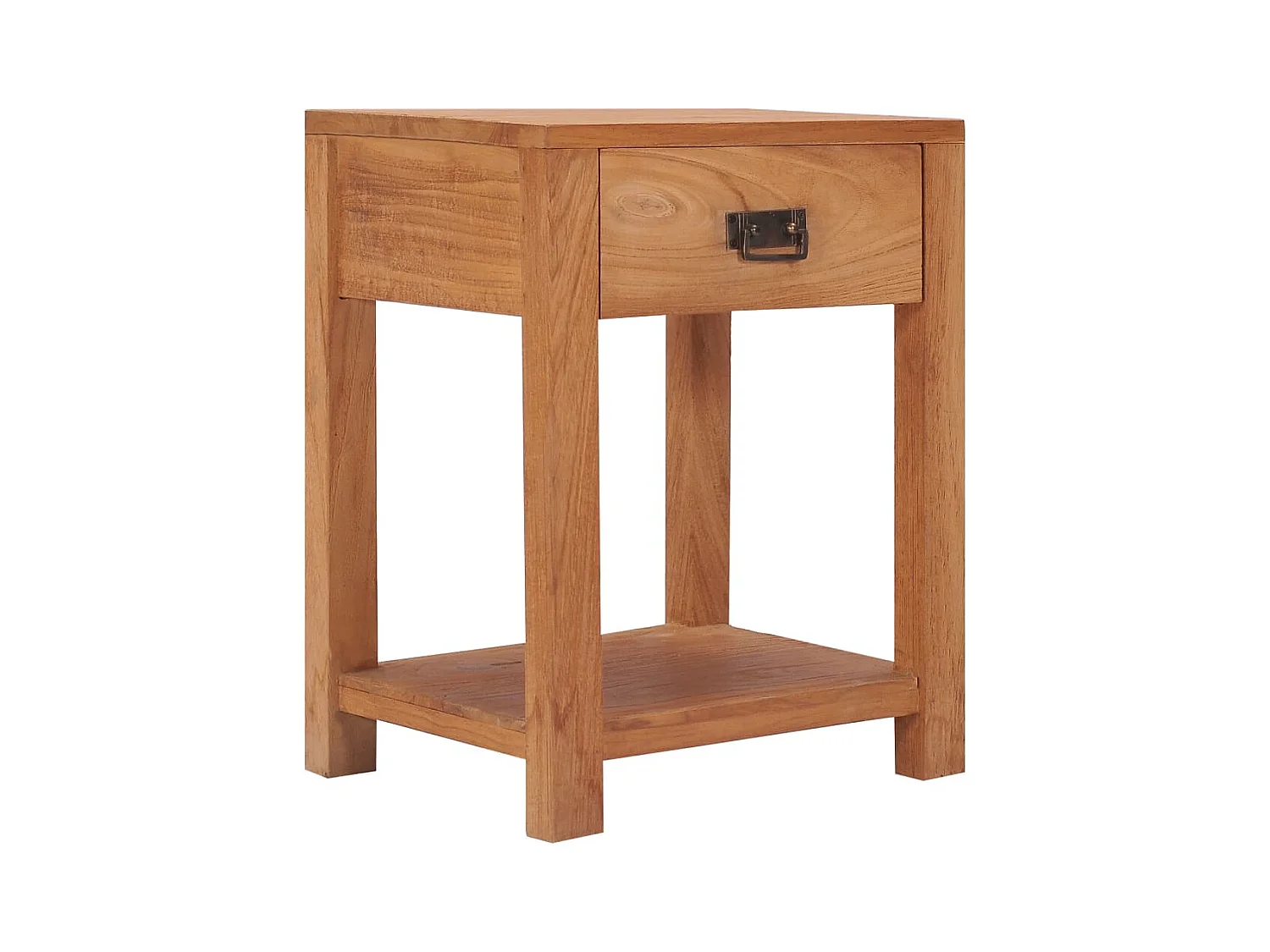 Table de chevet 35x35x50 cm Bois de teck solide