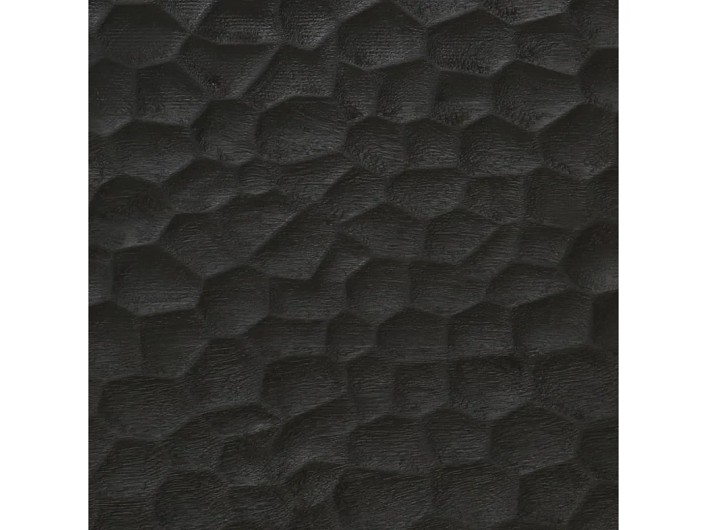 Tables de chevet 2 pièces noir 40x33x46 cm bois de manguier solide