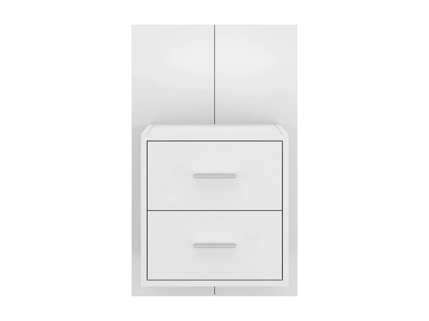 Table de chevet murale Blanc brillant