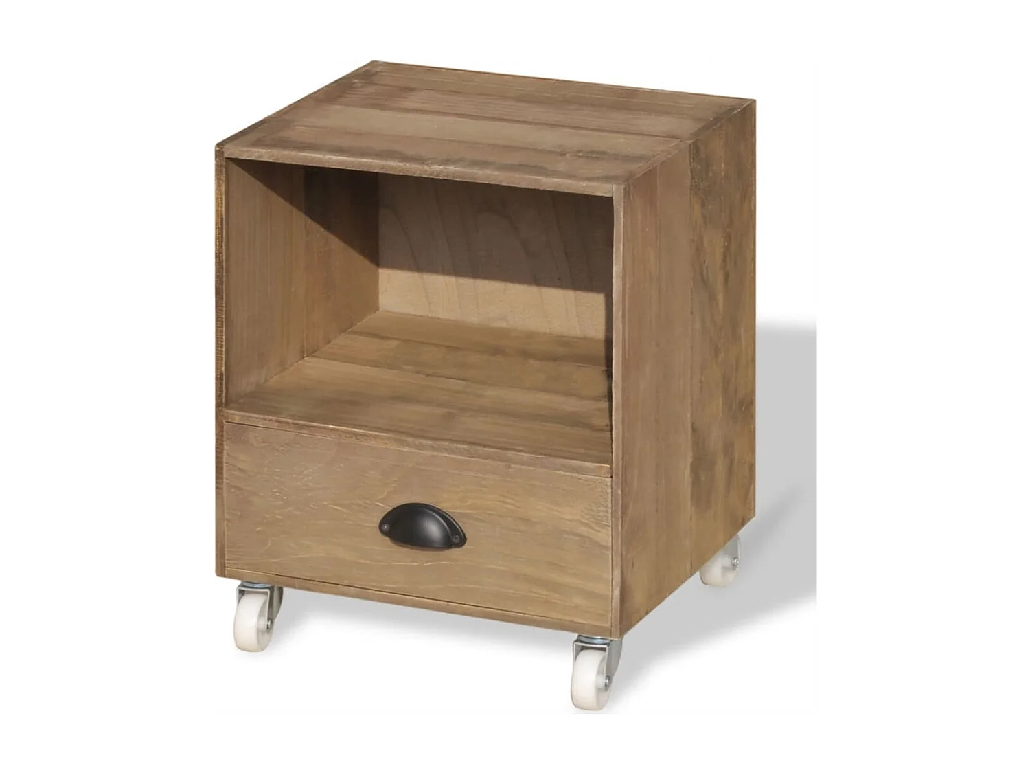 Nachtkastje massief hout bruin