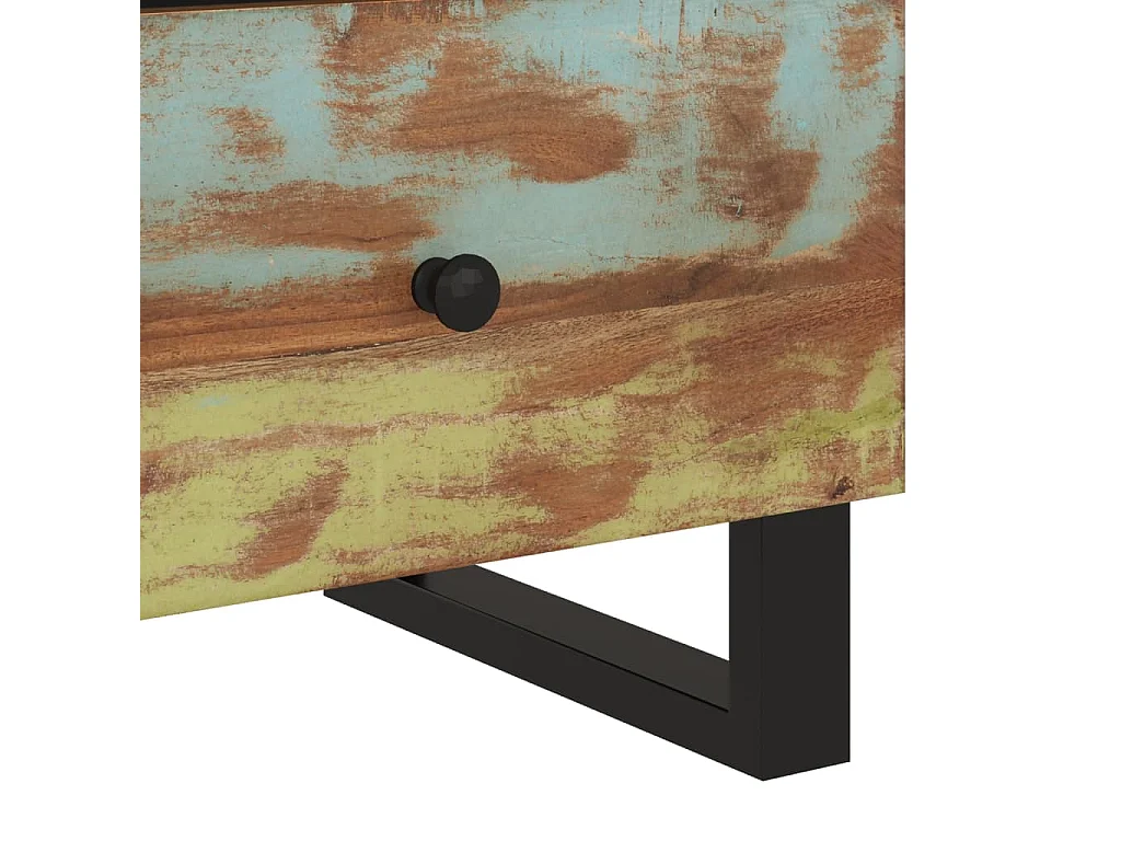 Tables de chevet 2 pièces Bois de récupération et d'ingénierie