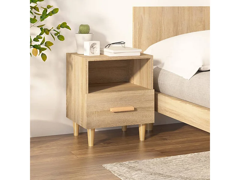 Table de chevet Chêne sonoma 40x35x47 cm