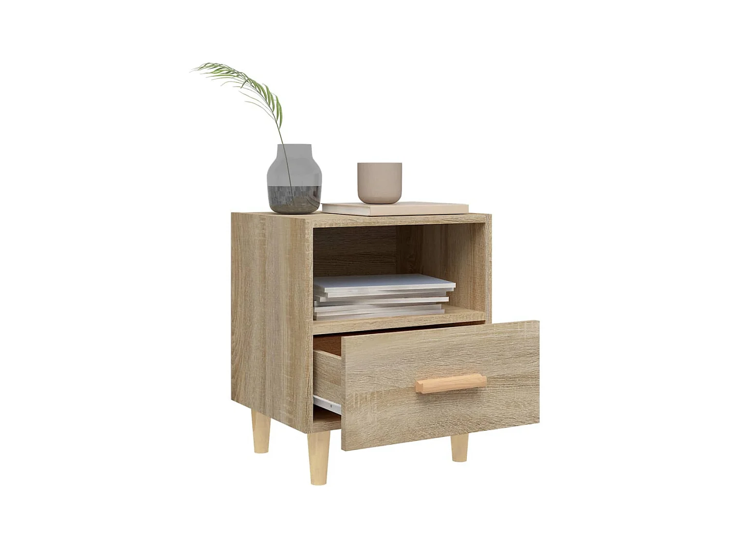 Table de chevet Chêne sonoma 40x35x47 cm