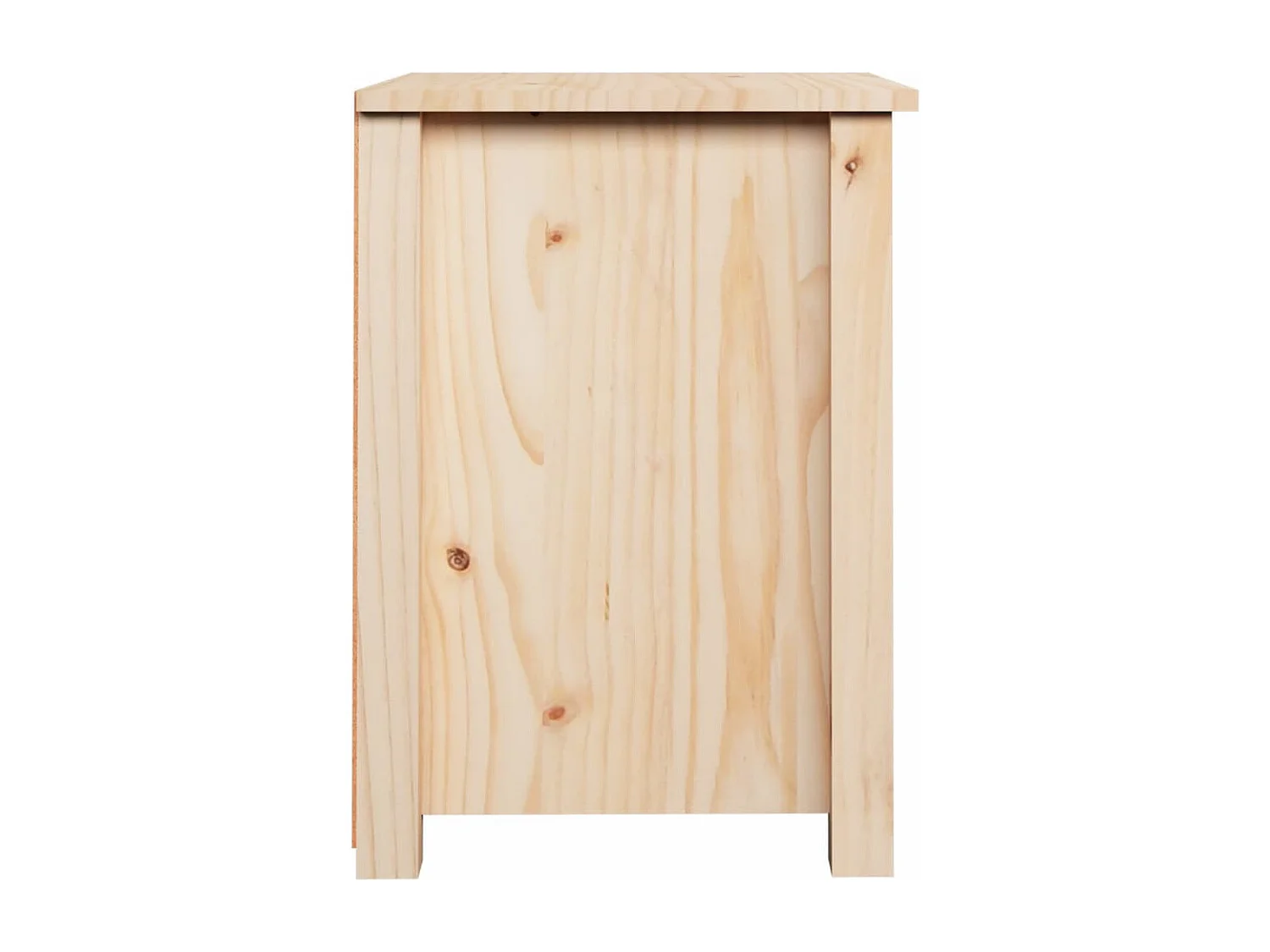 Mesita de noche madera maciza de pino 40x35x49 cm