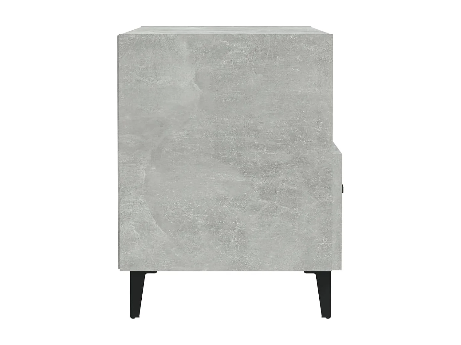 Tables de chevet 2 pièces Gris béton Bois d'ingénierie