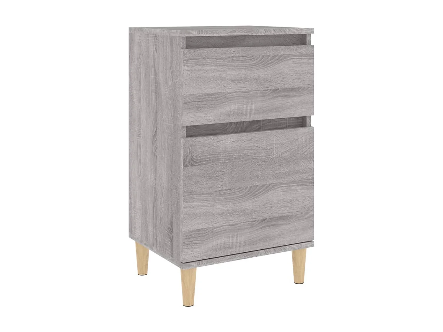 Table de chevet sonoma gris 40x35x70 cm