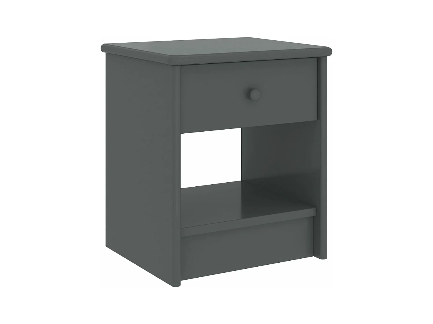 Table de chevet Gris foncé 35x30x40 cm Bois de pin massif