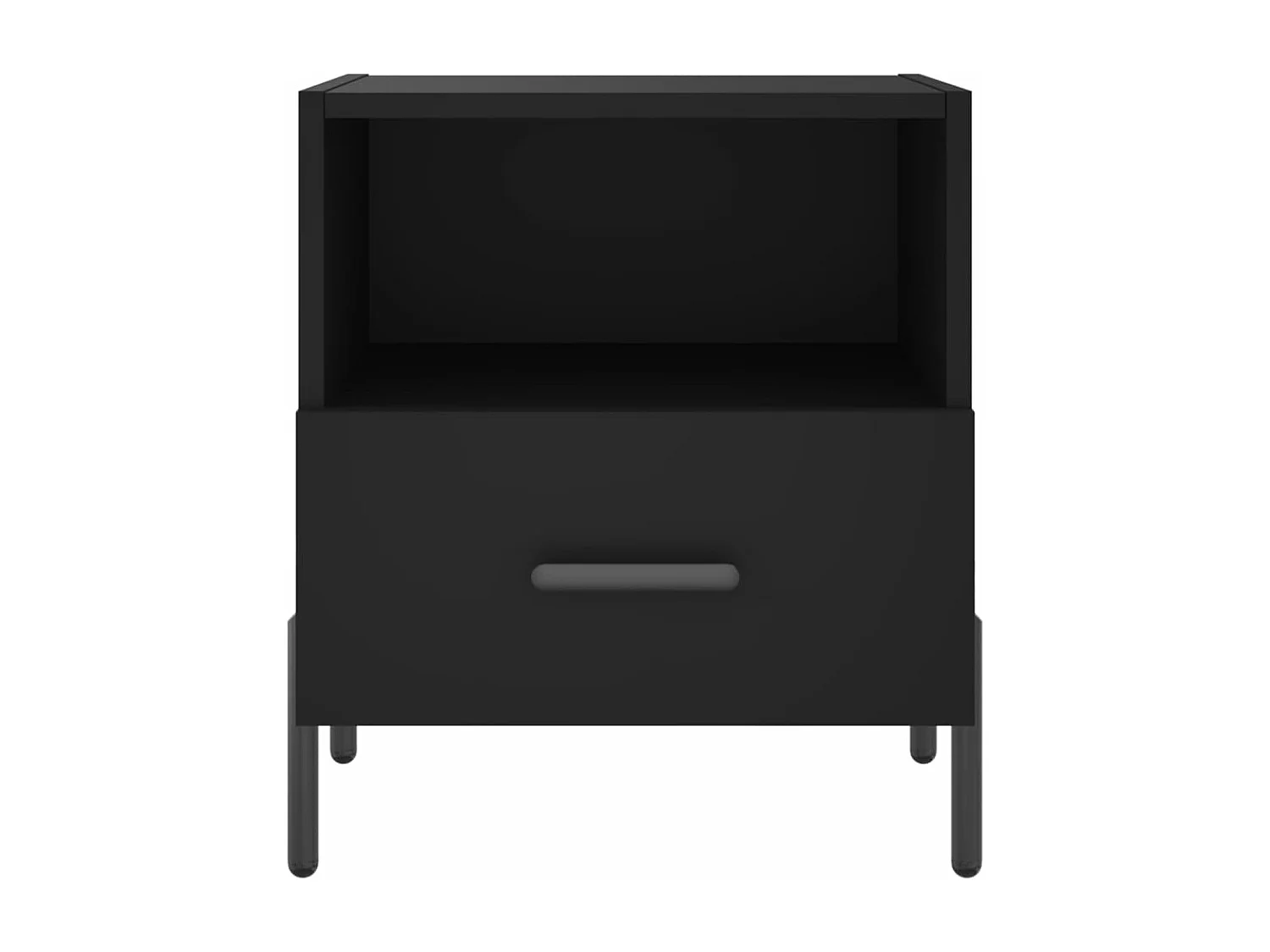 Tables de chevet 2 pièces noir 40x35x47,5 cm bois d’ingénierie