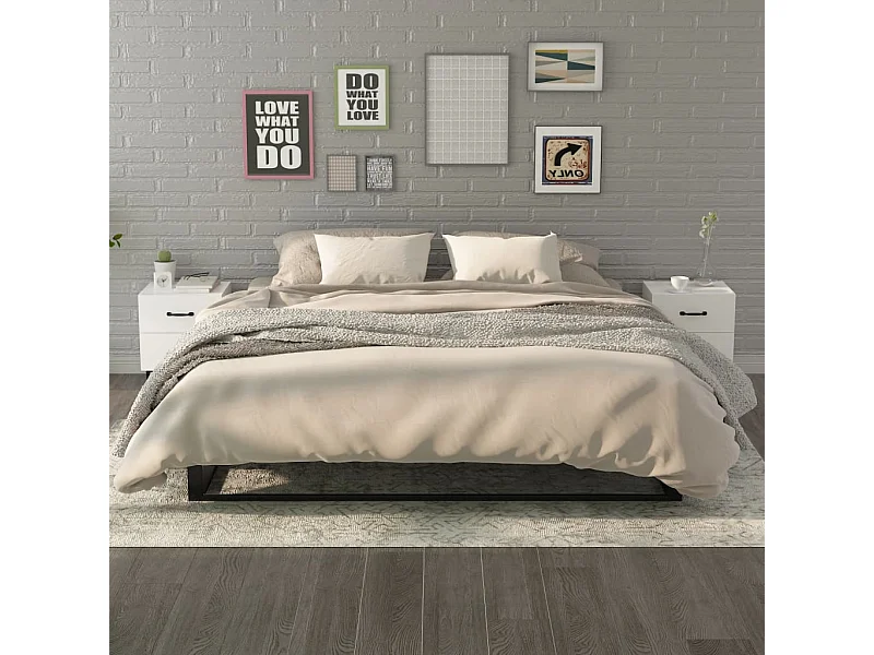 Mesas de cabeceira 2 peças 40x35x47,5 cm cor branco