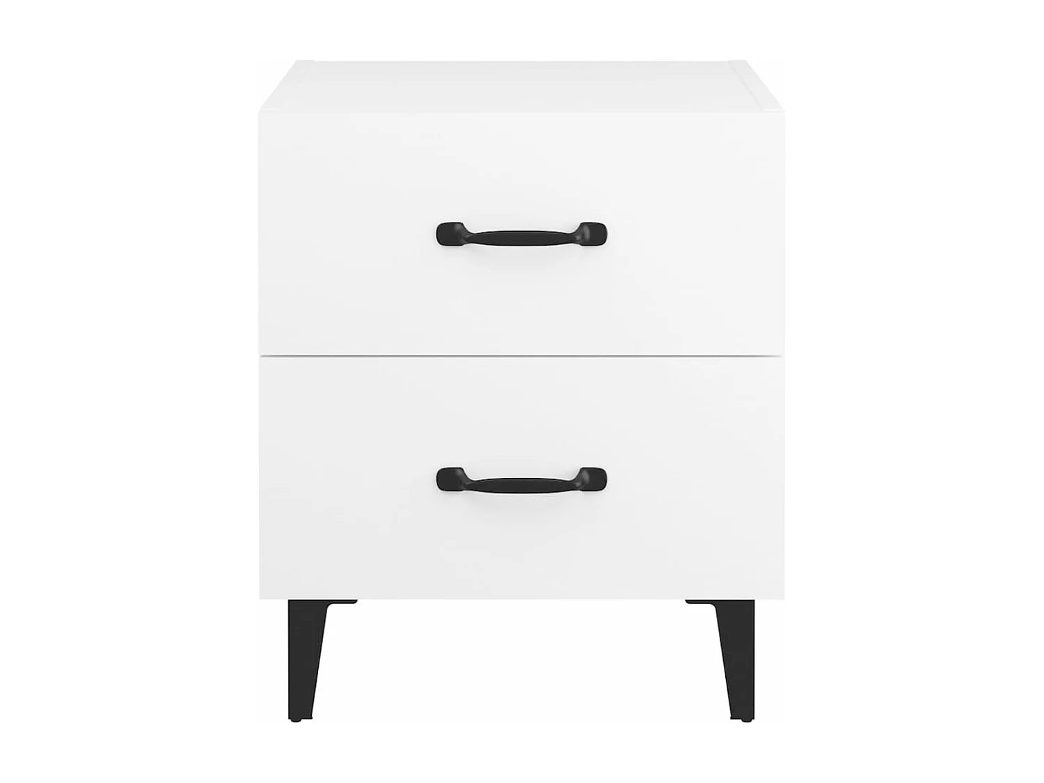 Tables de chevet 2 pièces Blanc 40x35x47,5 cm