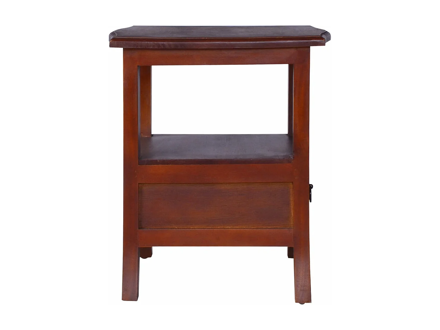 Table de chevet Marron classique Bois d'acajou massif