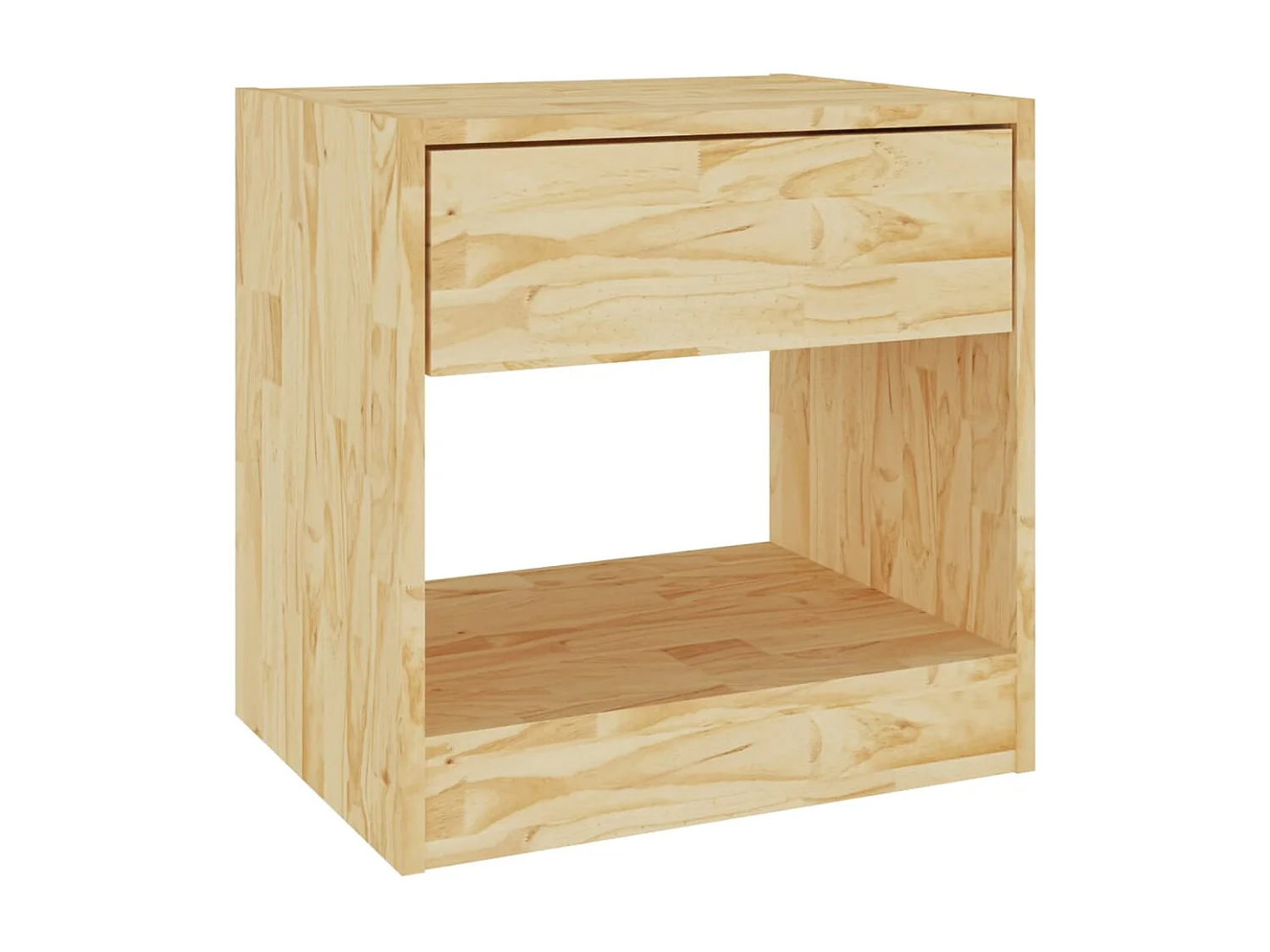 Mesa de cabeceira 40x31x40 cm madeira de pinho maciça