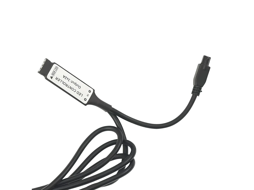 326846  Nachtkastje LED 45x35x67 cm bewerkt hout hoogglans zwart