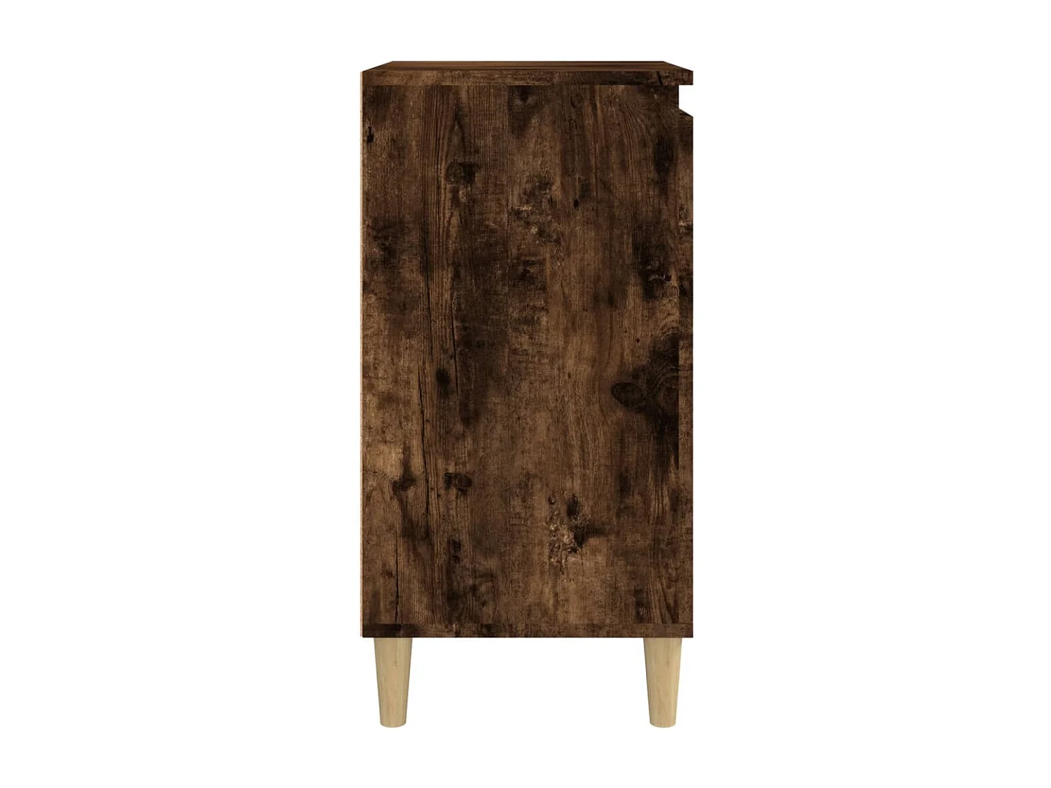 Nachtkastje 40x35x70 cm bewerkt hout gerookt eikenkleurig