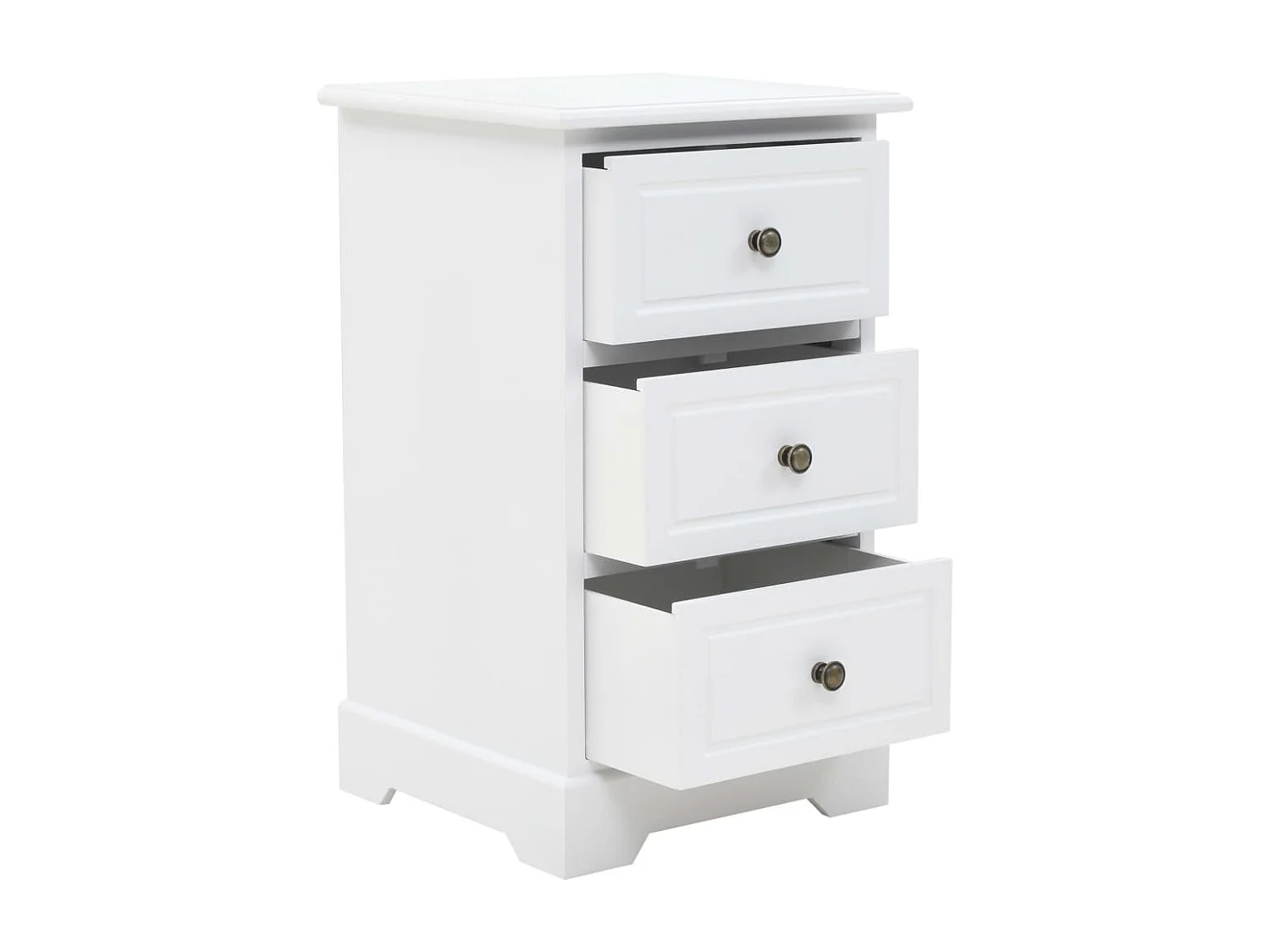 Table de chevet MDF et Bois de pin 35 x 32 x 59 cm