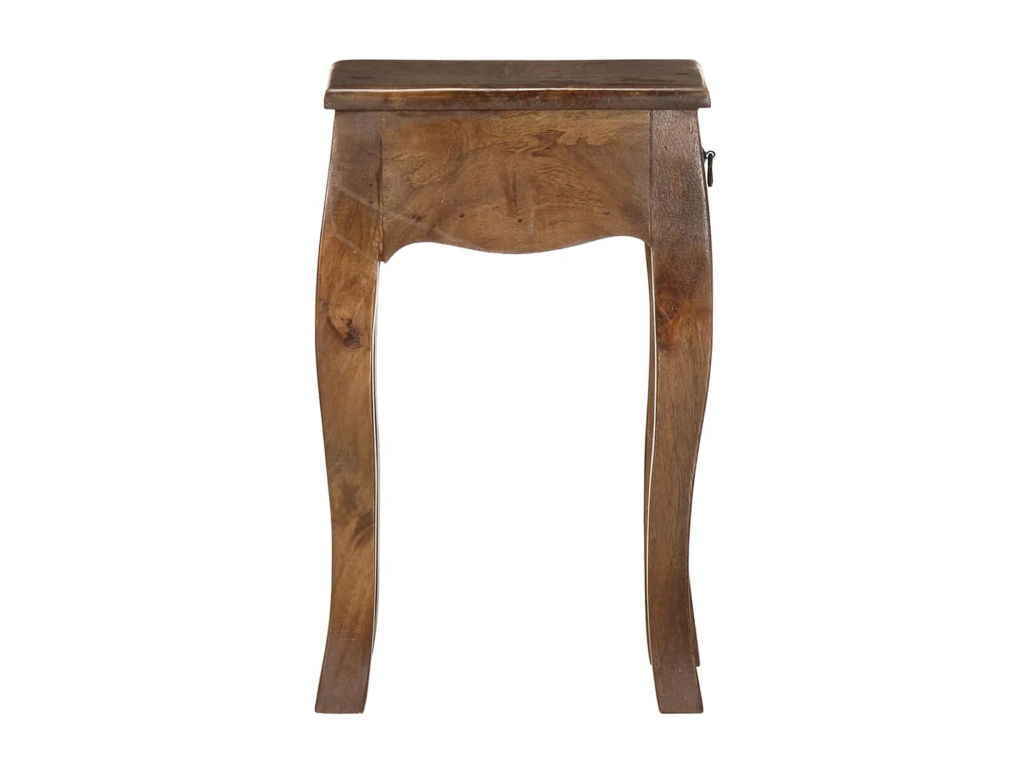 Mesita de noche de madera maciza de mango 28x28x46 cm