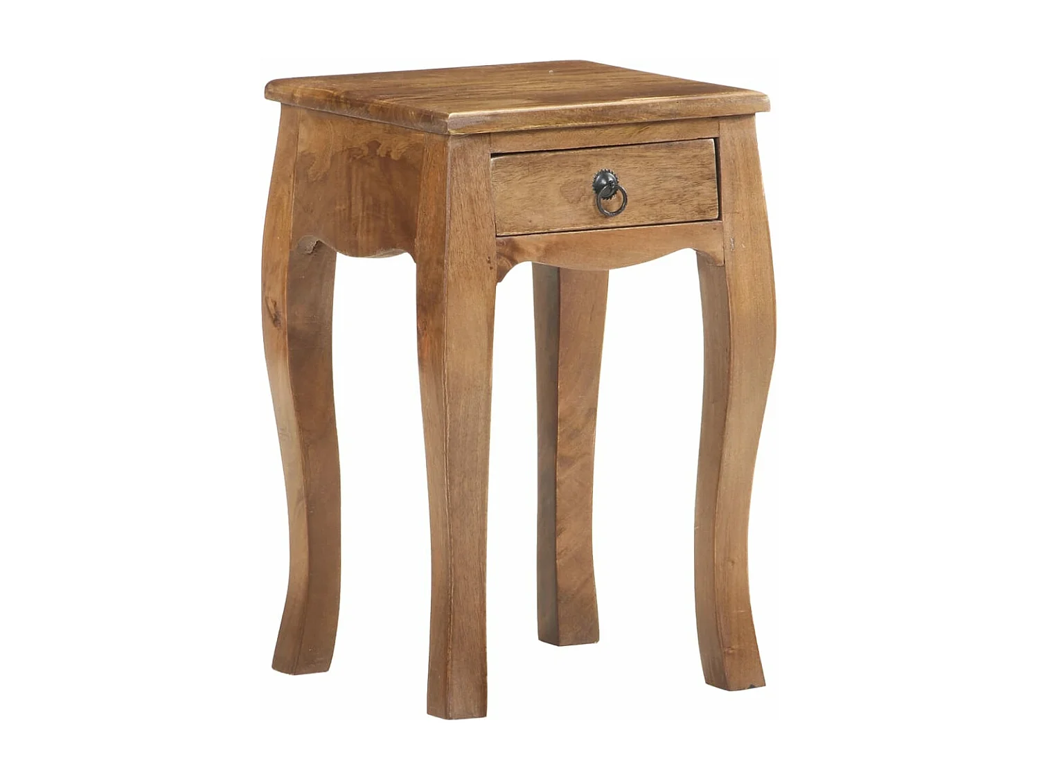 Table de chevet 28x28x46 cm Bois de manguier massif