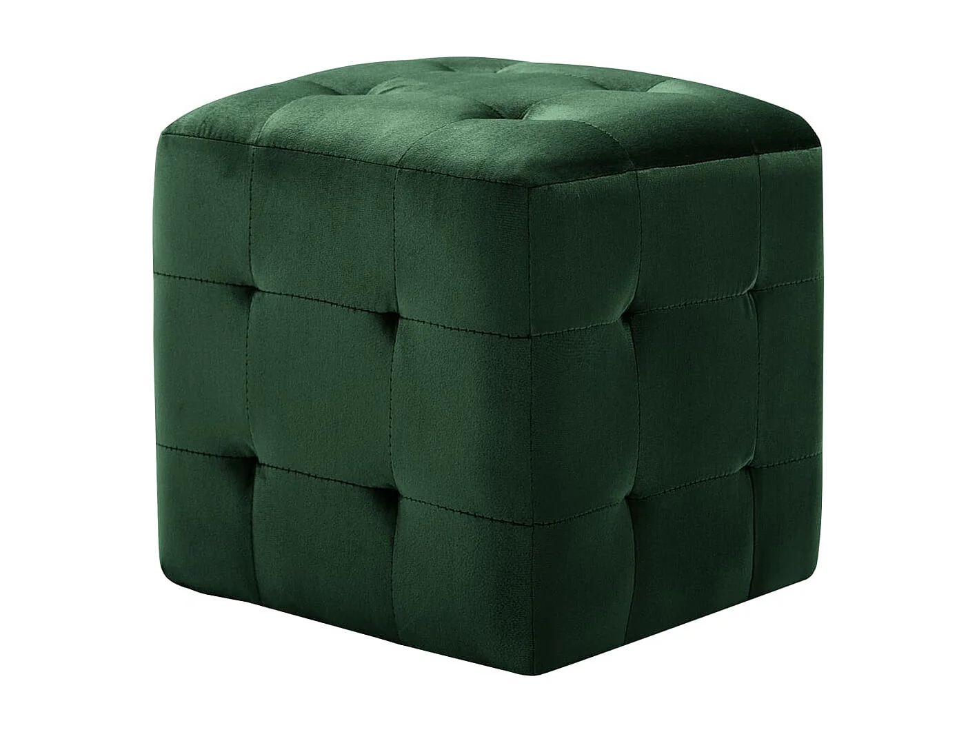 Nachtkastjes 2 st 30x30x30 cm fluweel groen