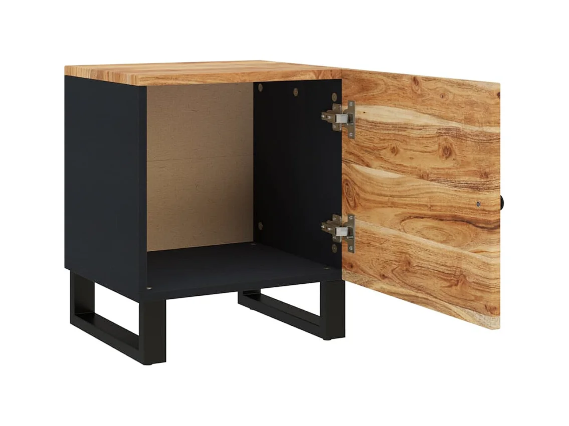 Table de chevet 40x33x46 cm Bois d'acacia massif