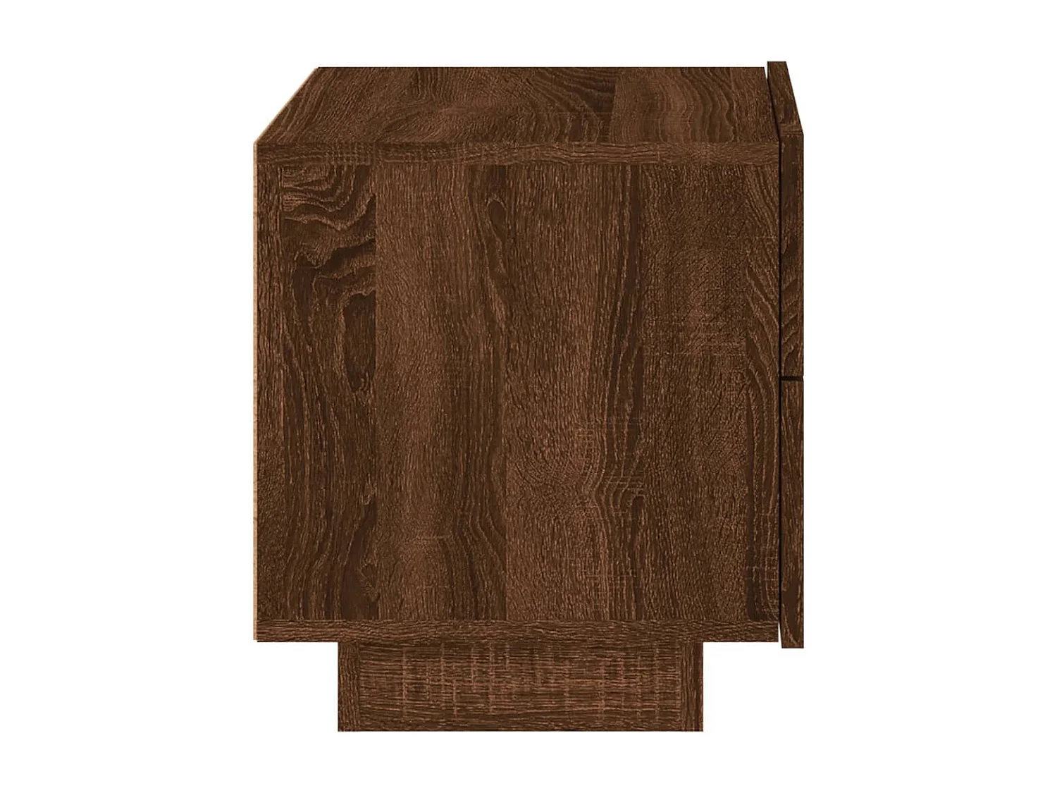 Nachtkastje met LED-verlichting 70x36x40,5 cm bruin eikenkleur