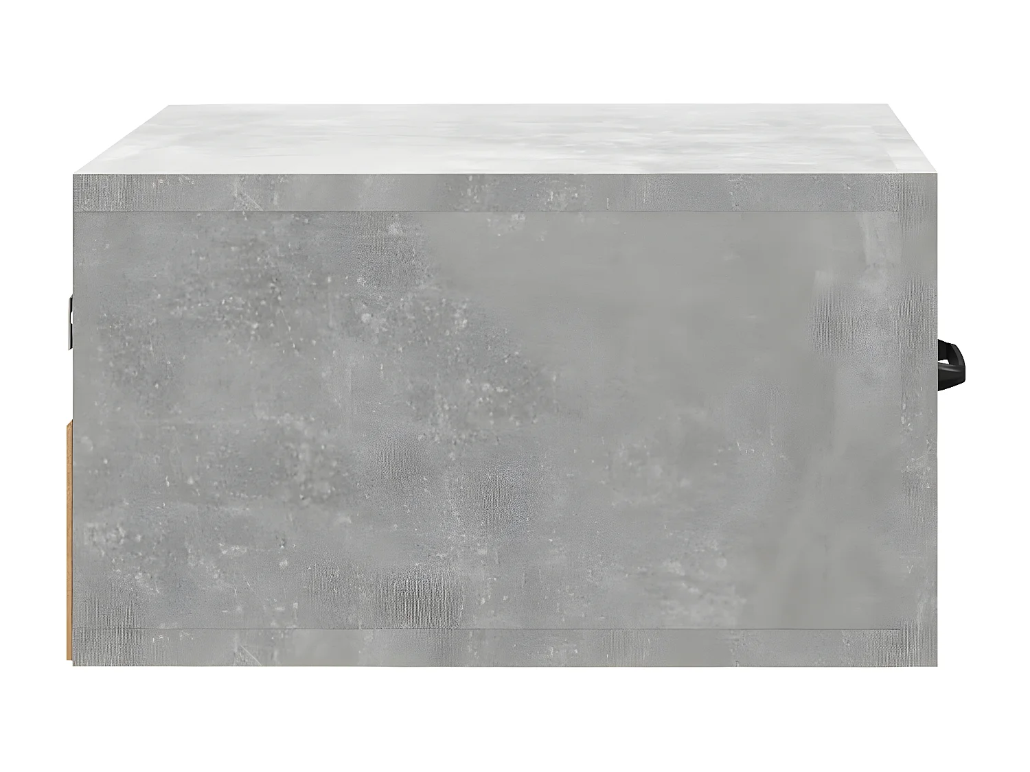 Table de chevet murale Gris béton 35x35x20 cm