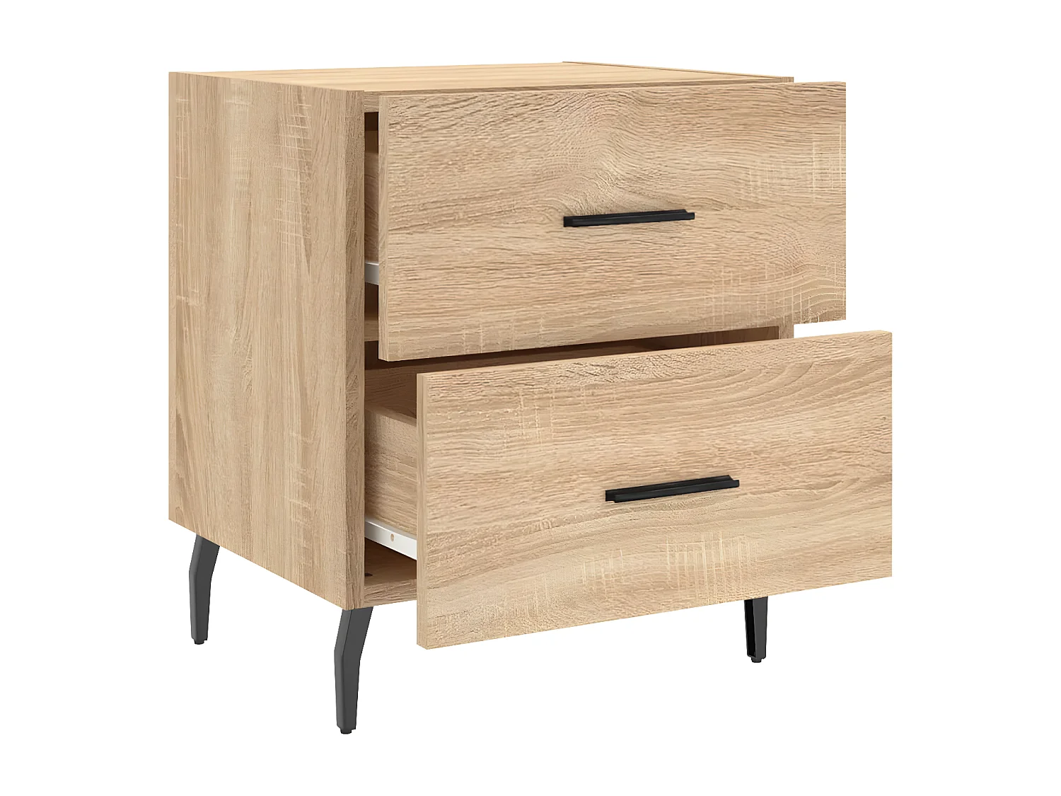 Tables de chevet 2 pièces chêne sonoma 40x35x47,5 cm