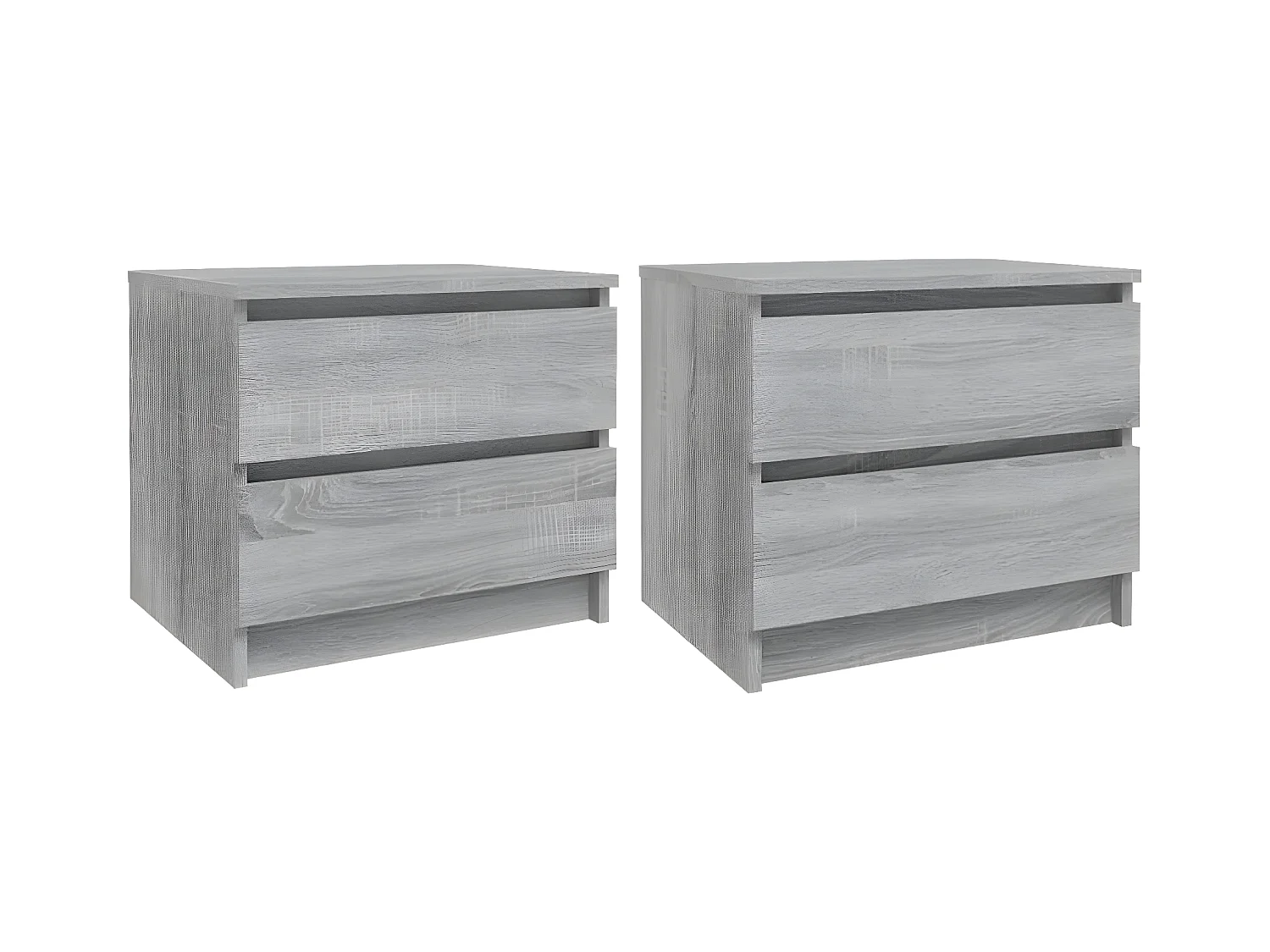 Tables de chevet 2 pièces Sonoma gris 50x39x43,5cm Bois ingénierie