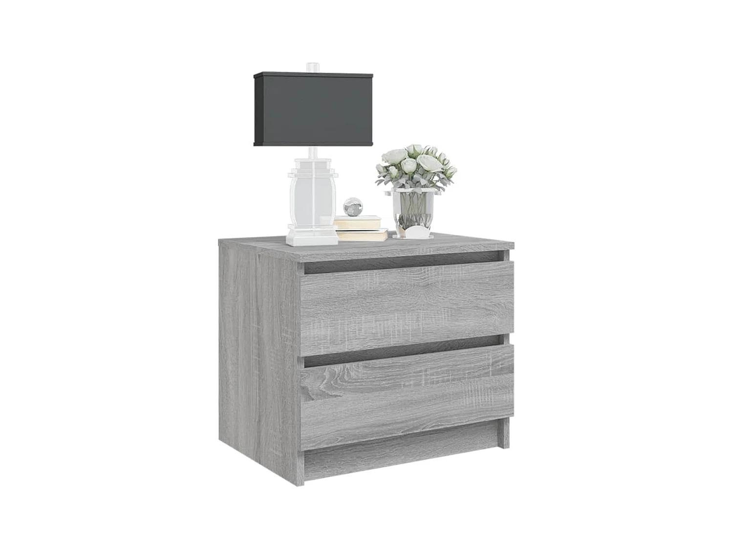 Tables de chevet 2 pièces Sonoma gris 50x39x43,5cm Bois ingénierie