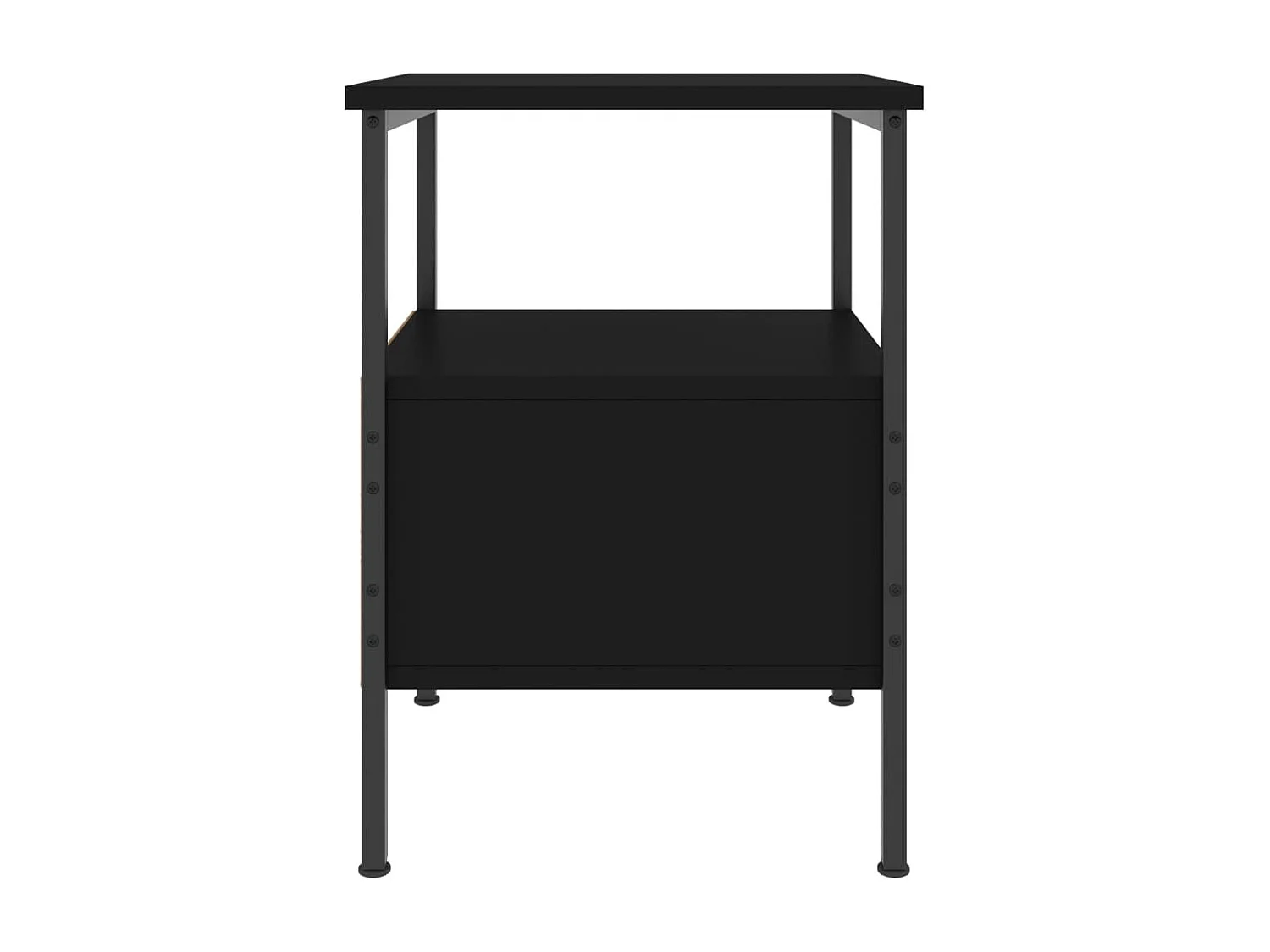 Table de chevet noir 34x36x50 cm bois d’ingénierie