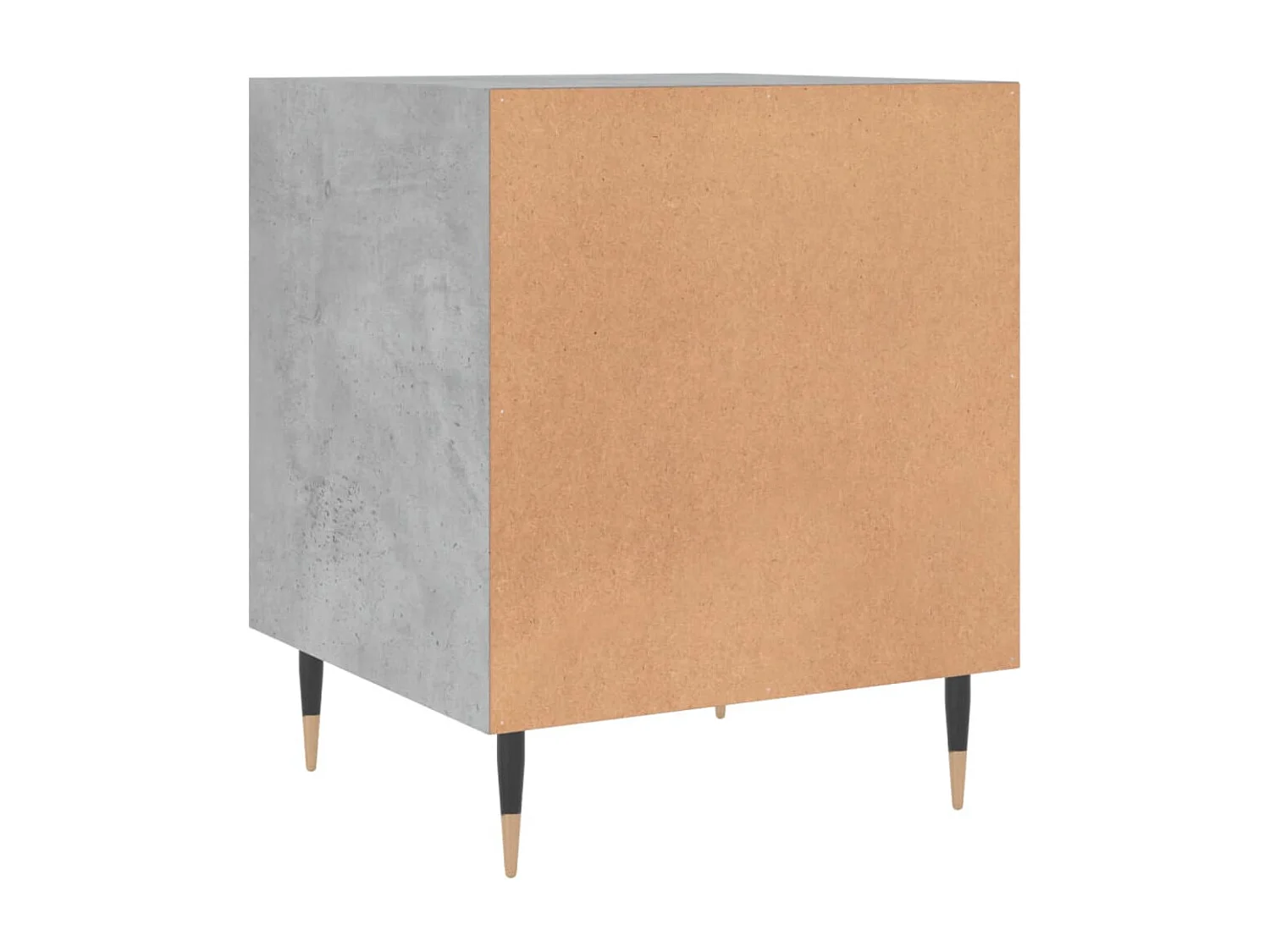 Tables de chevet 2 pièces gris béton 40x40x50 cm bois d’ingénierie