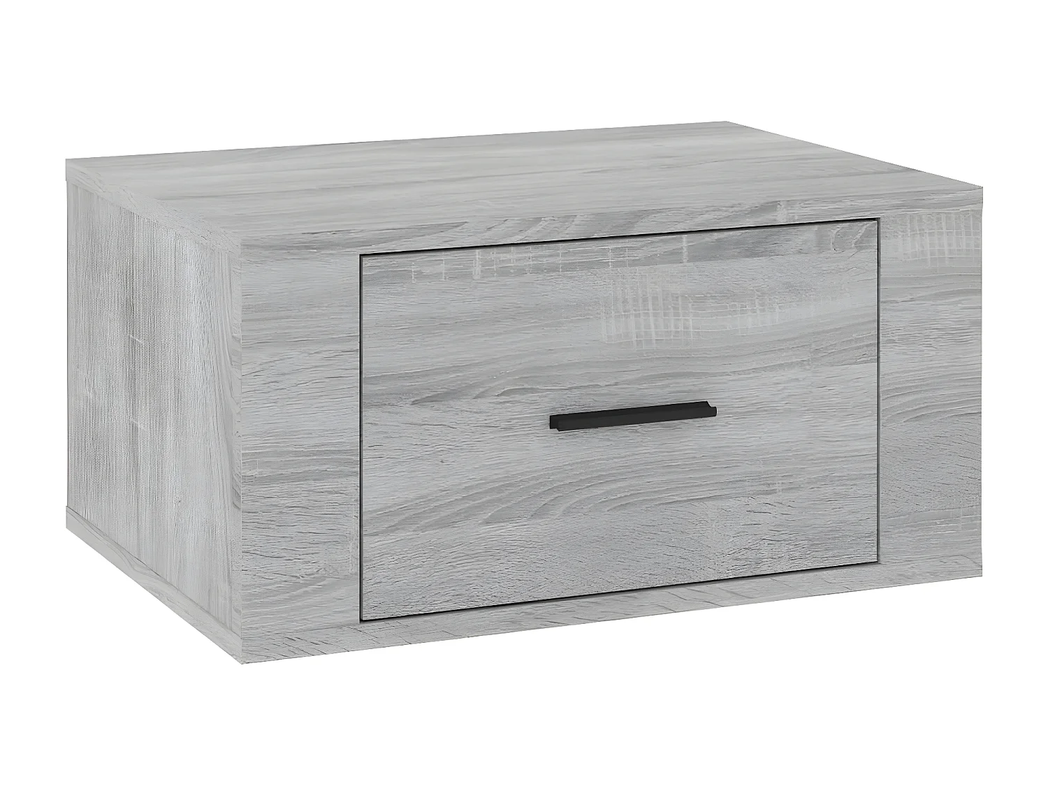 Table de chevet murale Sonoma gris 50x36x25 cm