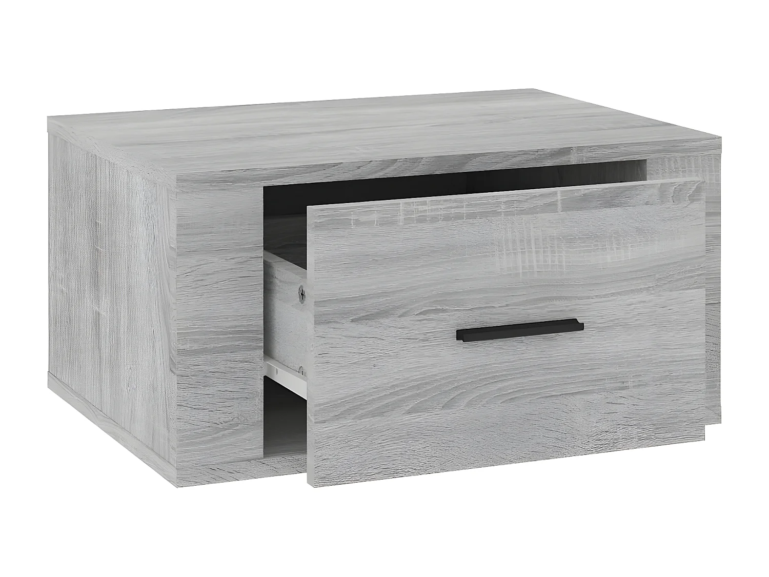 Table de chevet murale Sonoma gris 50x36x25 cm