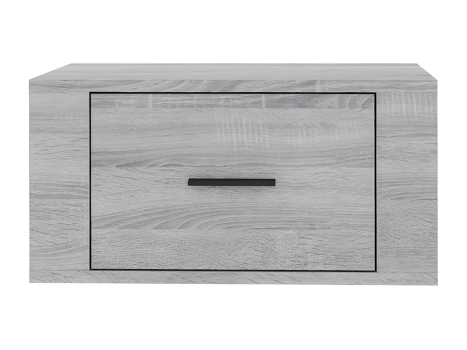 Nachtkastje wandgemonteerd 50x36x25 cm grijs sonoma eikenkleur