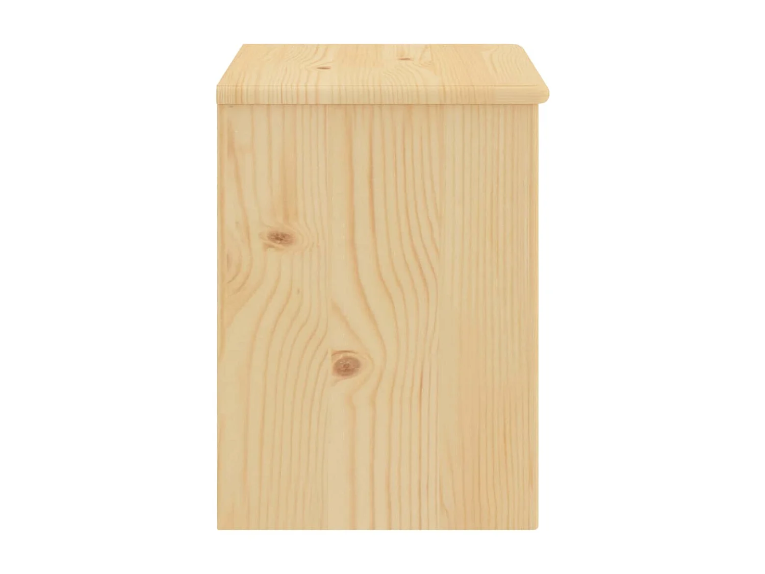 Mesa de cabeceira 35x30x40 cm madeira de pinho maciça clara