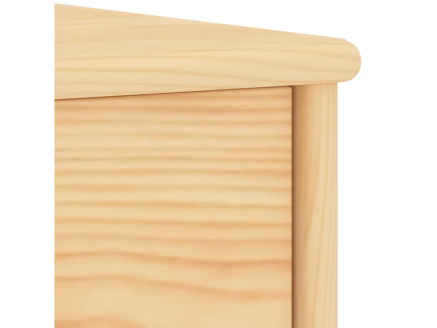 Mesa de cabeceira 35x30x40 cm madeira de pinho maciça clara