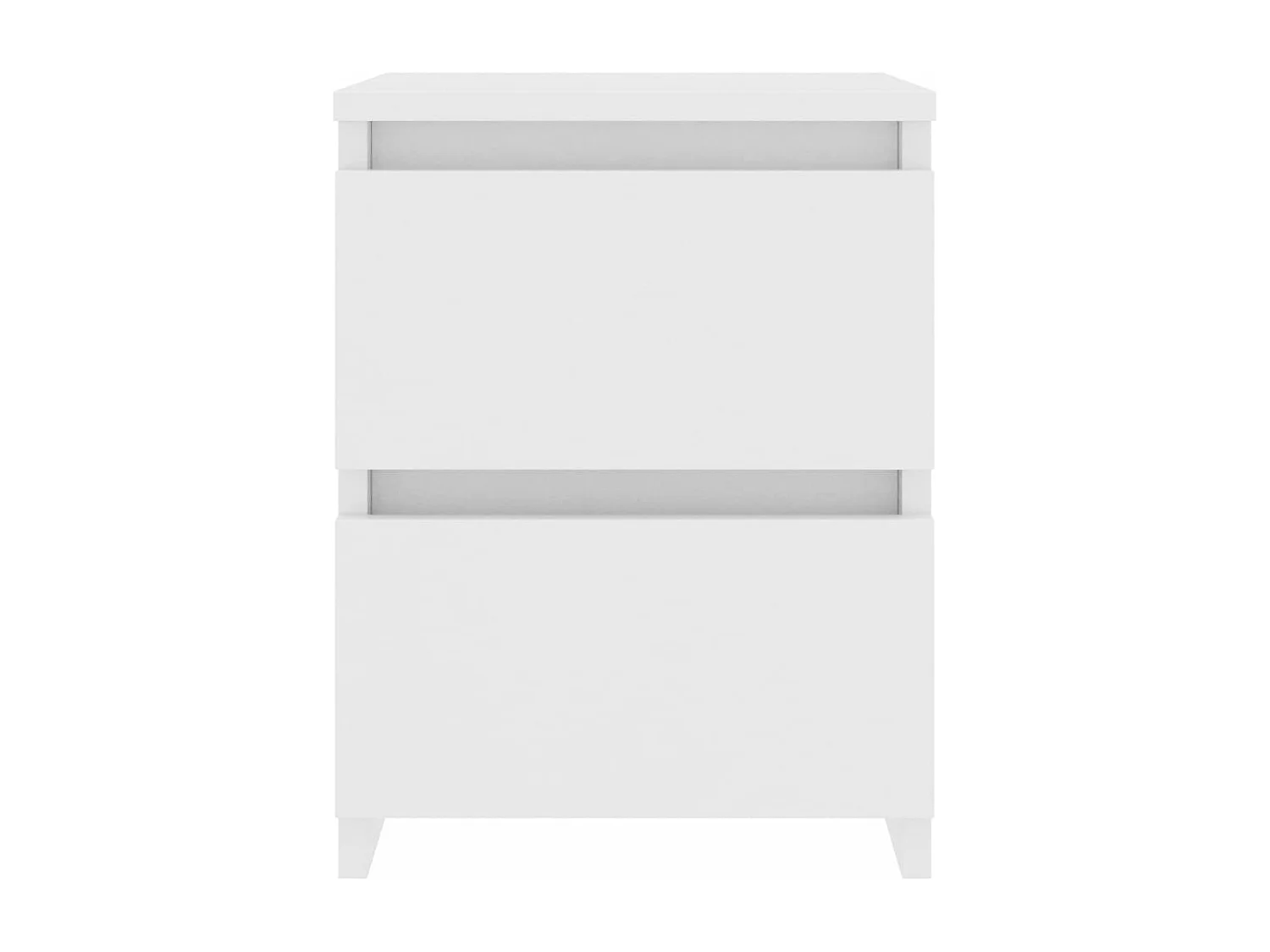 Table de chevet Blanc 30 x 30 x 40 cm Bois d'ingénierie