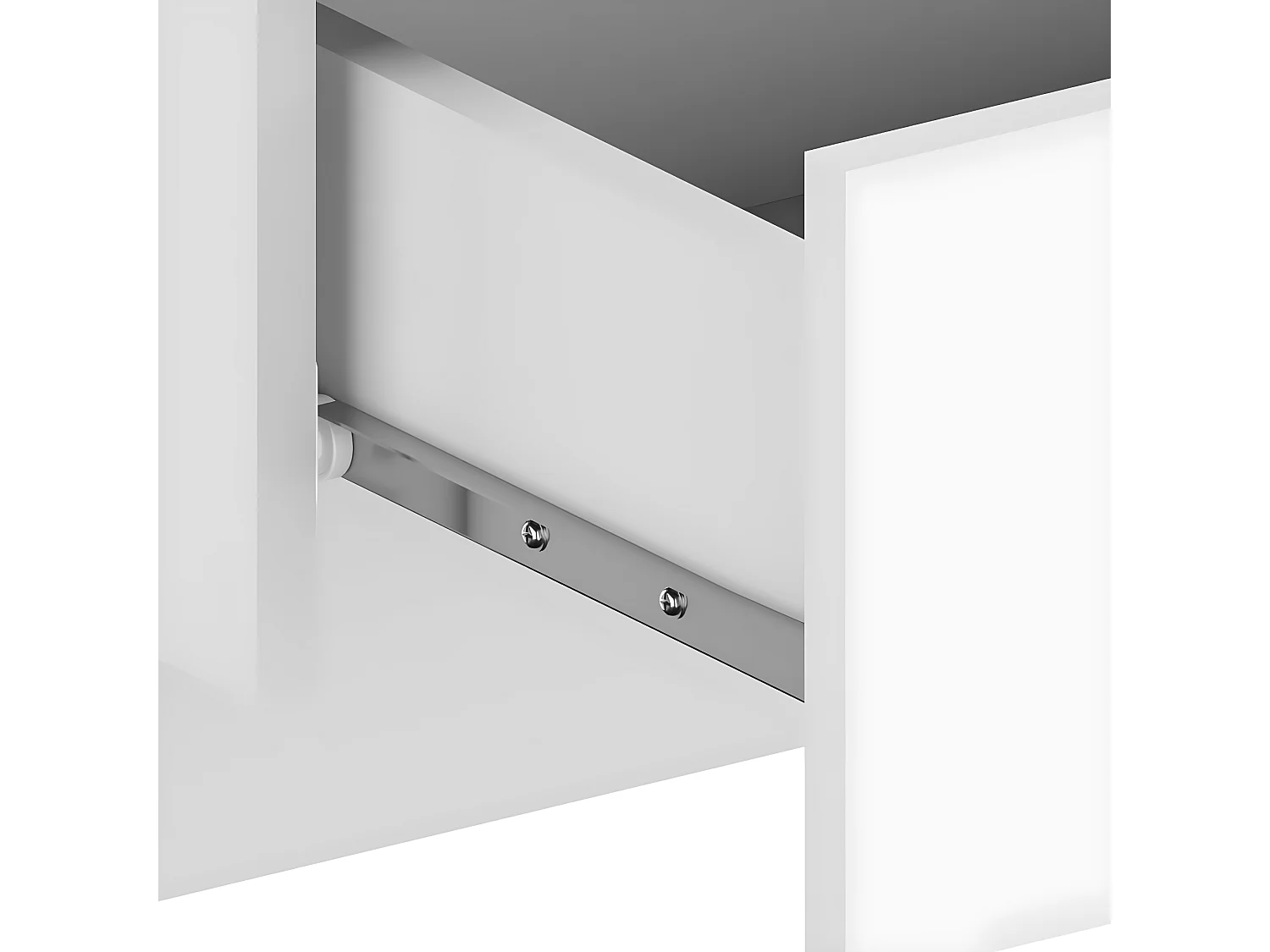 Mesitas de noche de pared 2 unidades blanco brillante