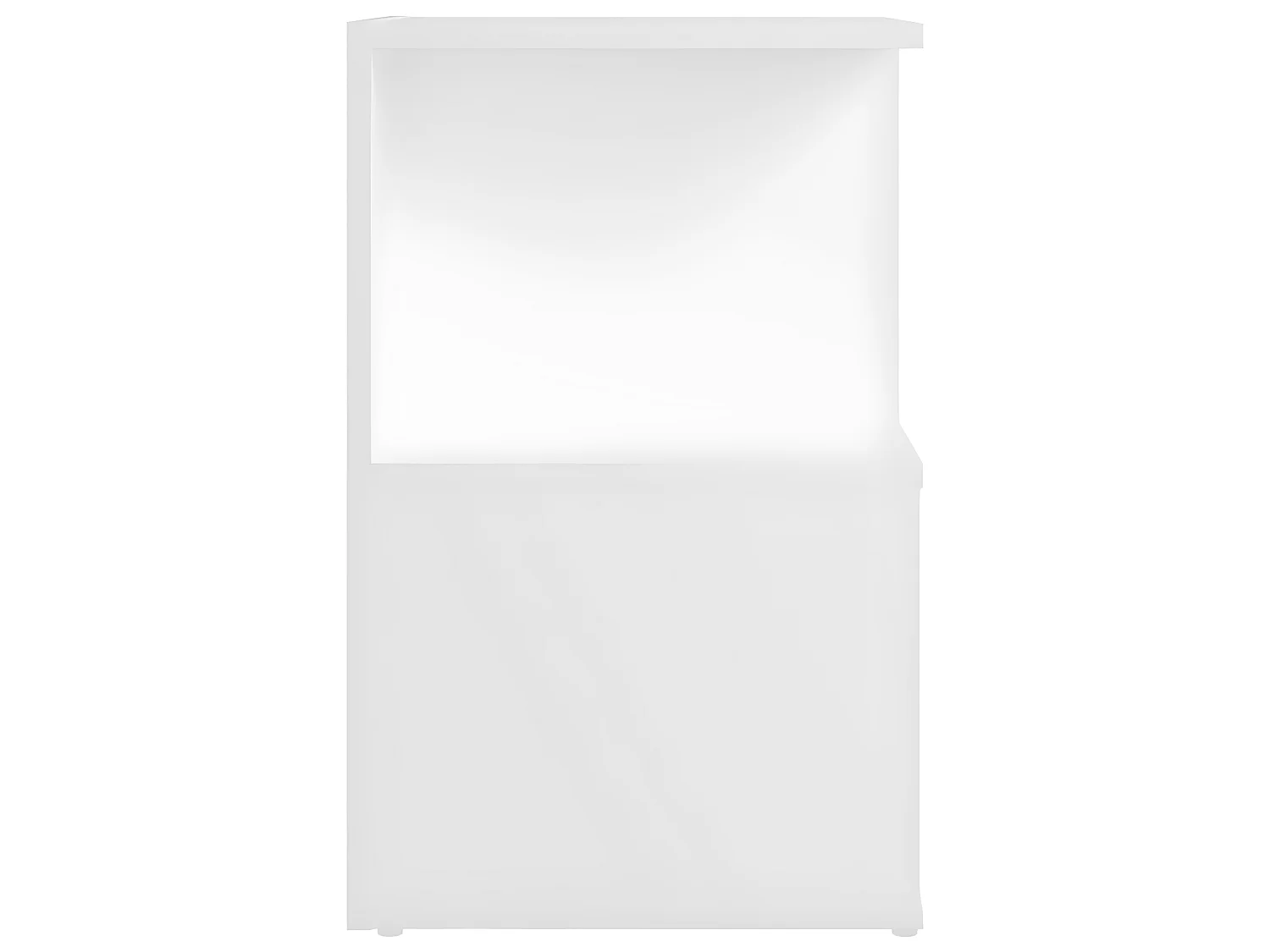 Mesitas de noche 2 unidades madera contrachapada blanco 35x35x55 cm