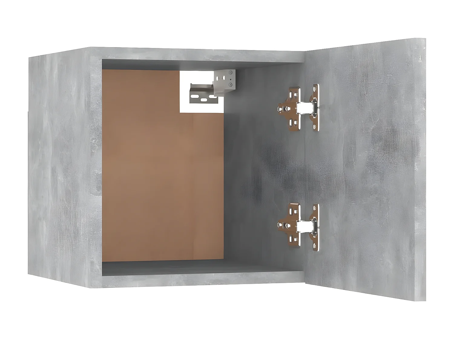 Tables de chevet 2 pièces Gris béton 30,5x30x30 cm Aggloméré