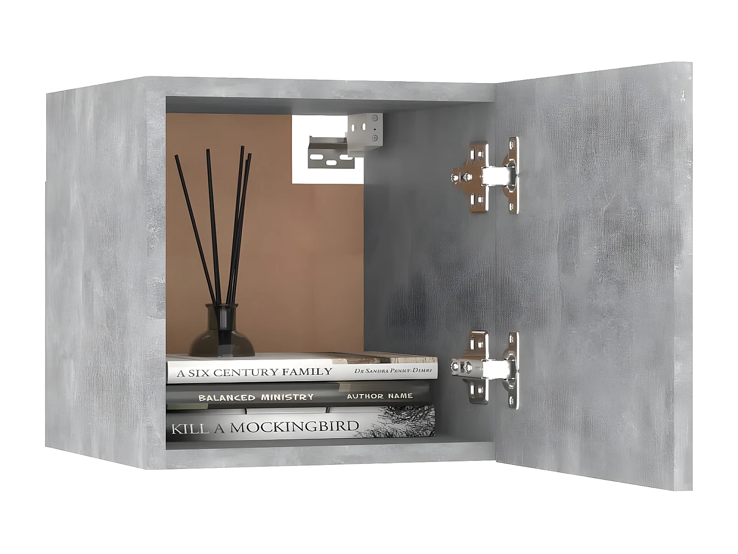 Tables de chevet 2 pièces Gris béton 30,5x30x30 cm Aggloméré