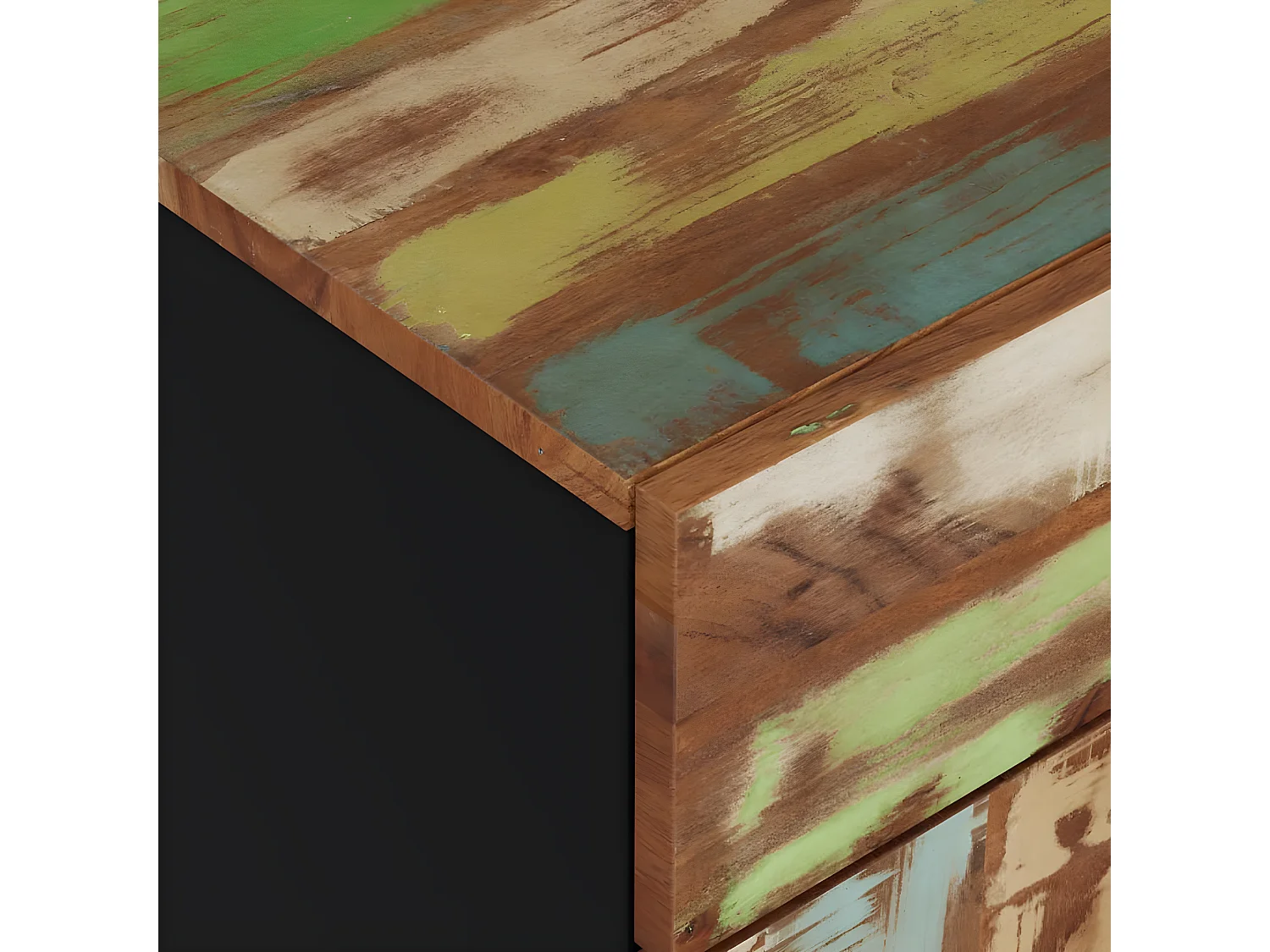 Mesa cabeceira 50x33x60 cm madeira recuperada maciça/derivados