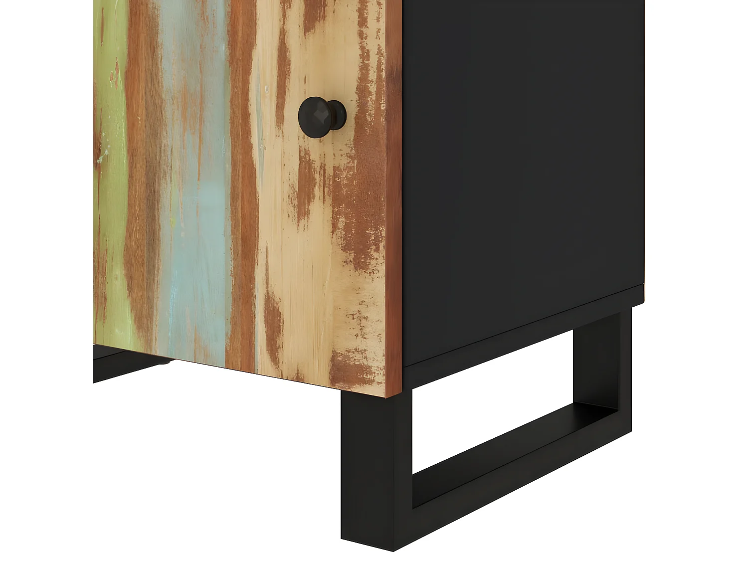 Mesa cabeceira 50x33x60 cm madeira recuperada maciça/derivados