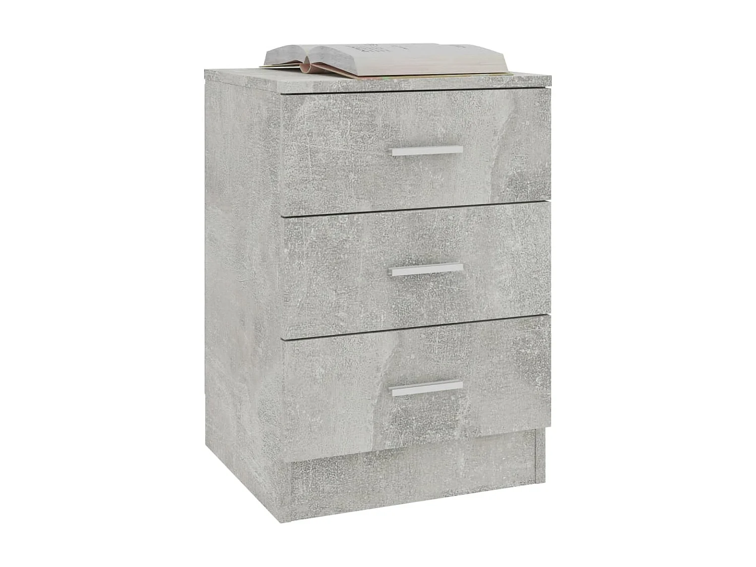 Nachtkastjes 2 st 38x35x56 cm bewerkt hout betongrijs