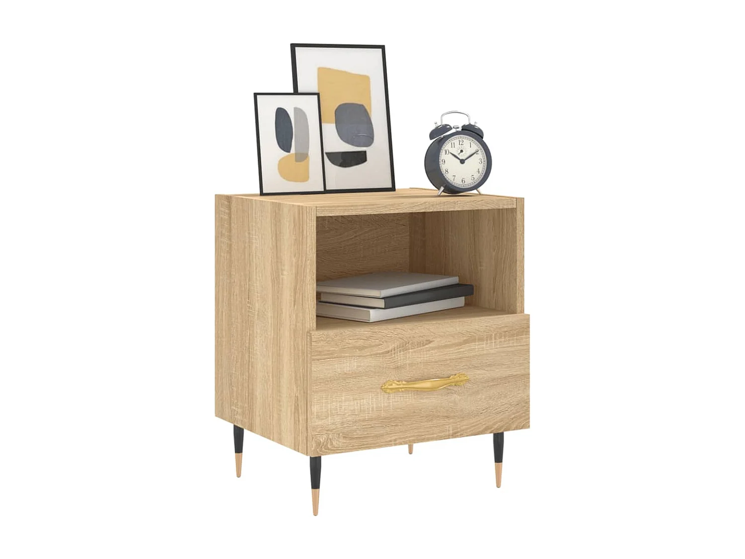 Tables de chevet 2 pièces chêne sonoma 40x35x47,5 cm