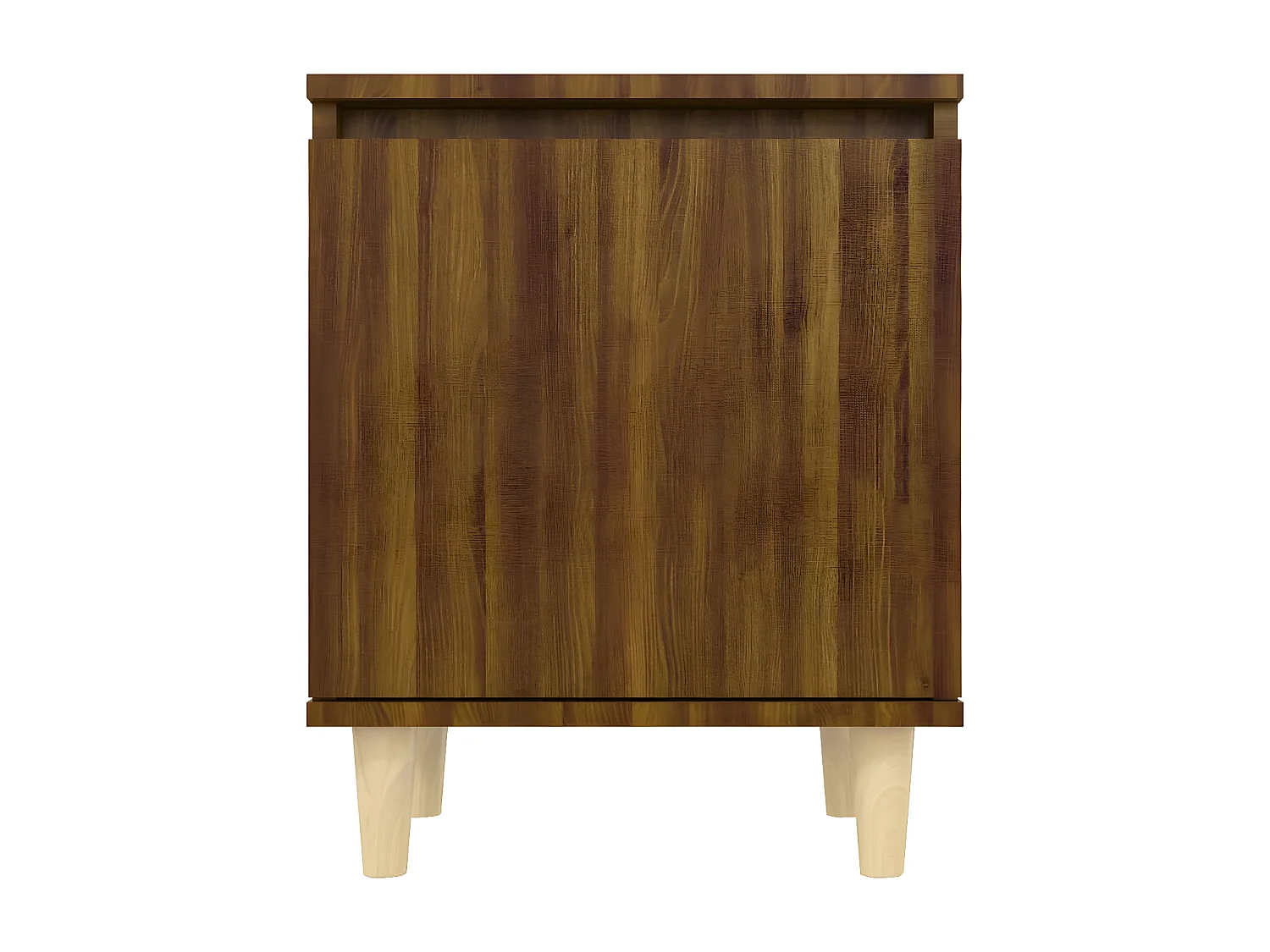 Table de chevet avec pieds en bois Chêne marron 40x30x50 cm