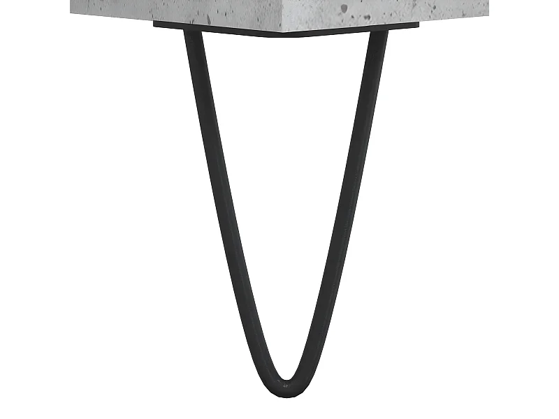 Tables de chevet 2 pièces gris béton 40x35x50 cm bois d’ingénierie