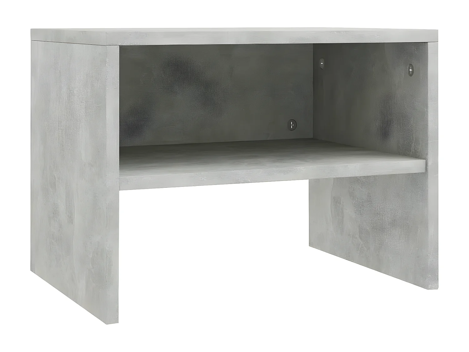 Table de chevet Gris béton 40 x 30 x 30 cm Aggloméré